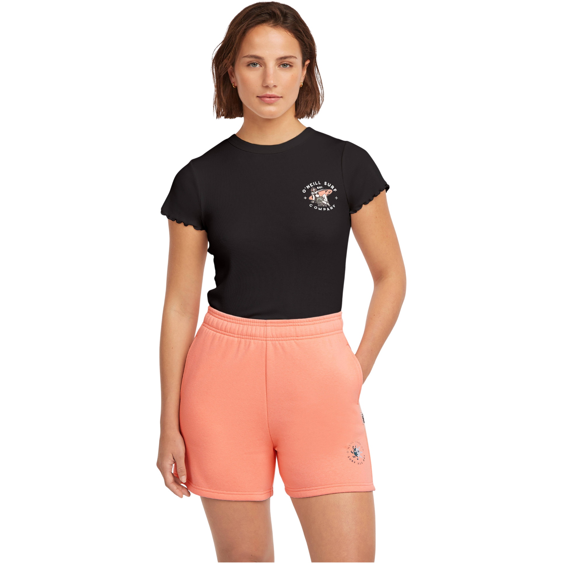 2026 O'Neill Womens Summer Musthave Sweatshorts 1700081 - Funky Peach